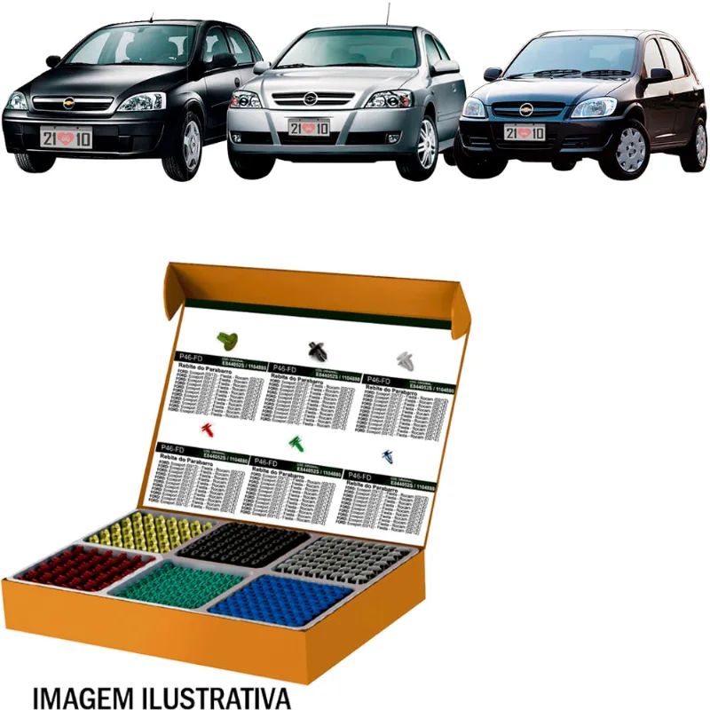 Kit Fixacao Especial Box Parachoque Chevrolet 2002 a 2012