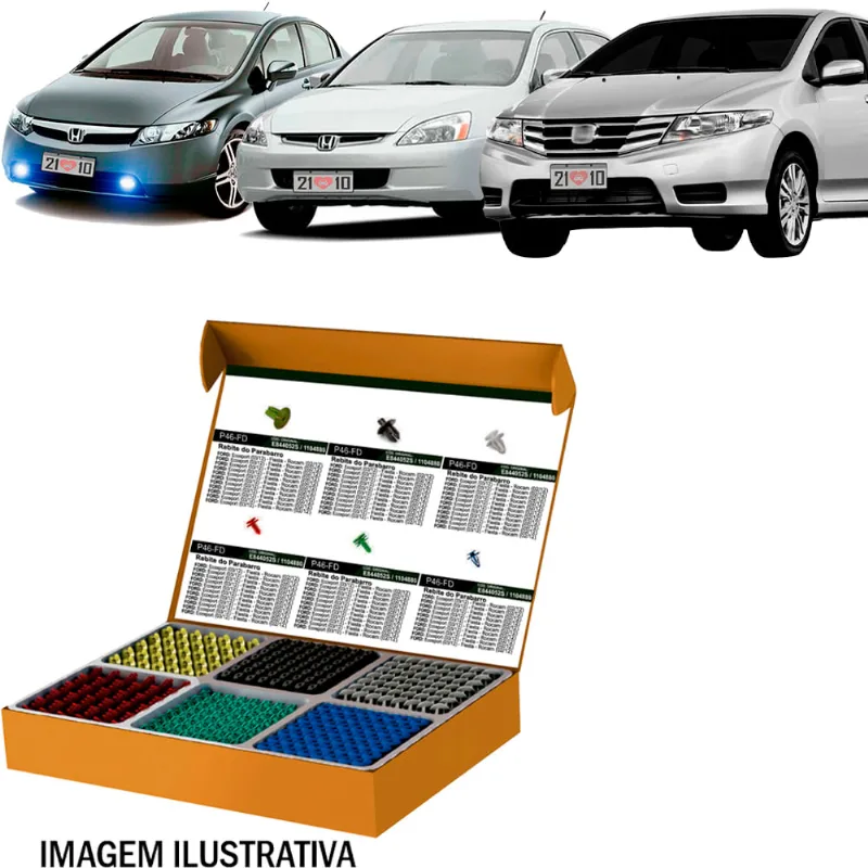 Kit Fixacao Especial Box Parachoque Honda 2005 a 2013