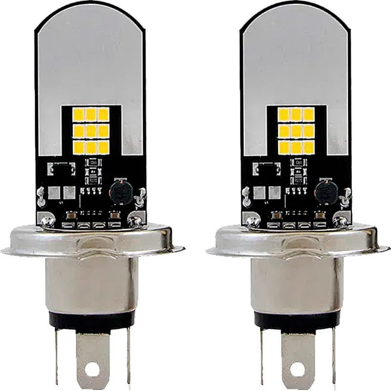 Par Lâmpada H4 Slim 12 24v 20w Branco 6500k