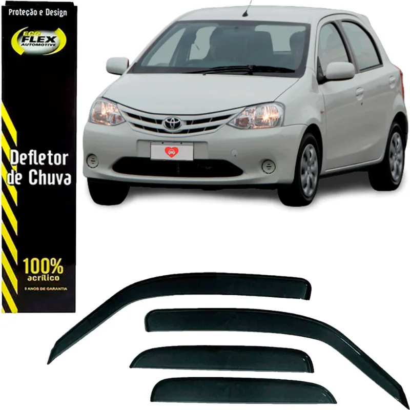 Calha De Chuva Interica Etios Hatch E Sedan 12/19 4p