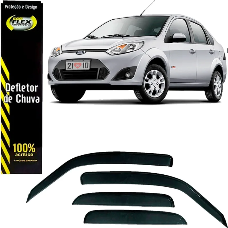 Calha De Chuva Interica Fiesta Amazon Hatch/Sedan 03/13 4p