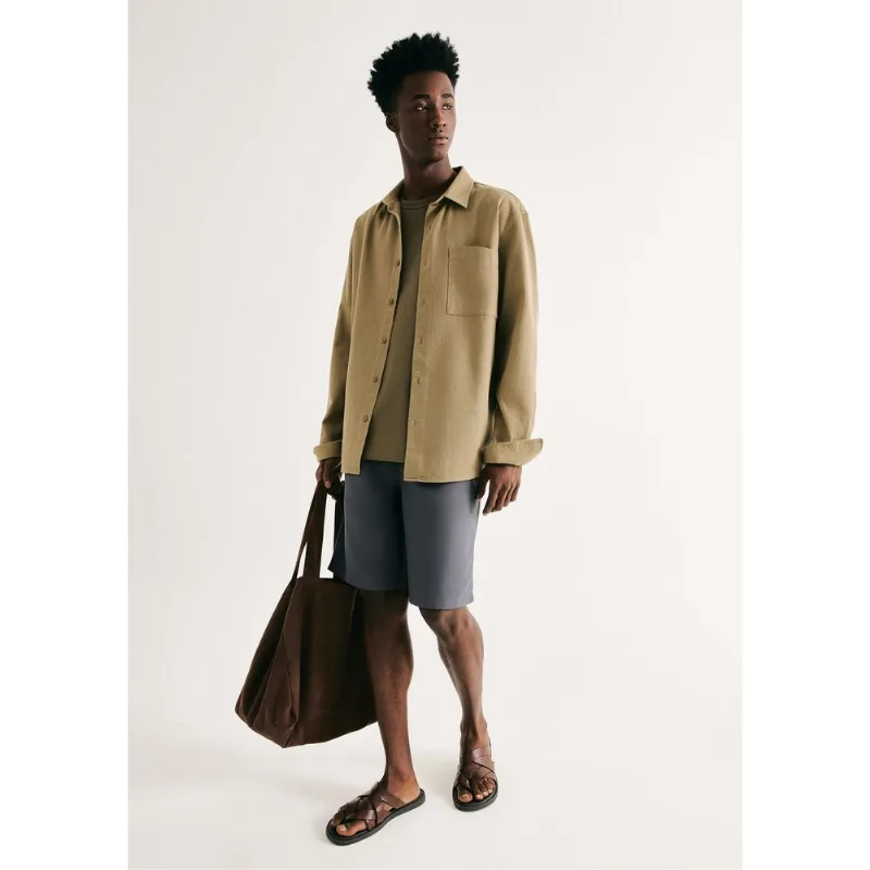 Bermuda Masculina Praia Reta - Cinza M