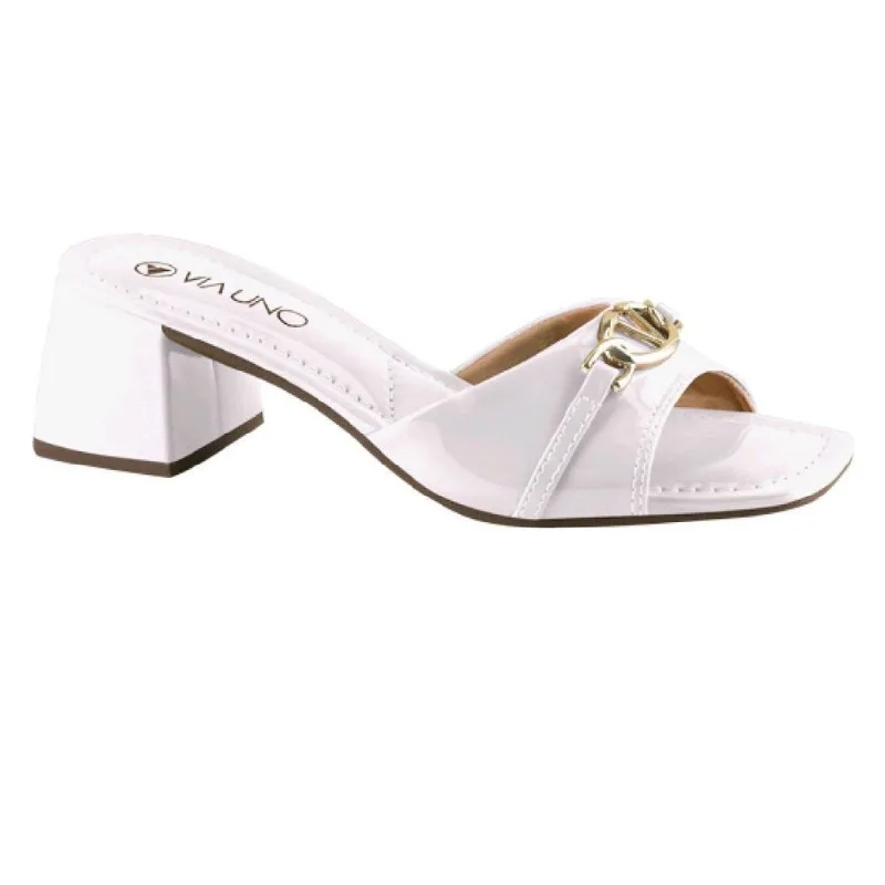 Tamanco Via Uno Salto Bloco Ref 855036ssavv Branco Off/branco Off 036