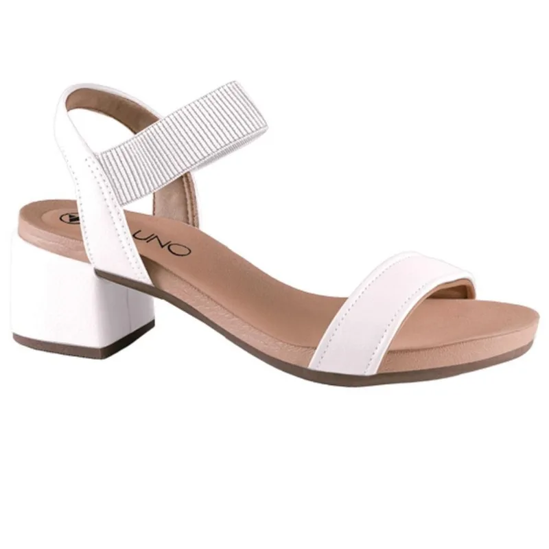 Sandalia Via Uno Salto Bloco Elastico Ref 889002siavv Branco Off 039