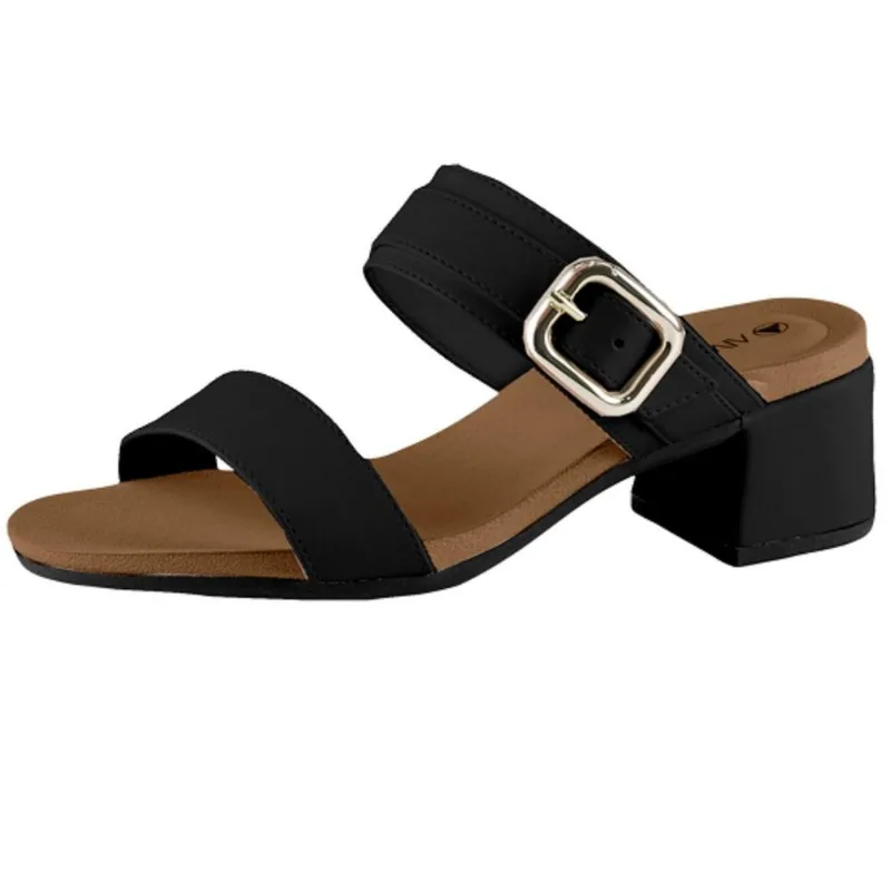 Sandalia Via Uno Salto Bloco Ref 889004siavv Preto/mest Rr Preto 038