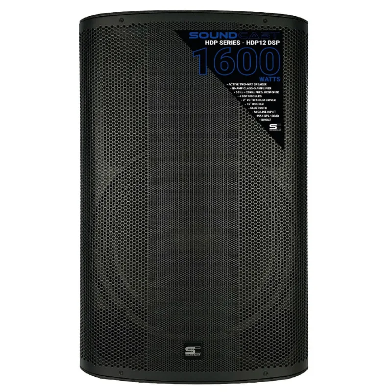 Caixa Ativa Bi-Amplificada 12 800W Rms Com Bluetooth HDP12 dsp - Soundcast