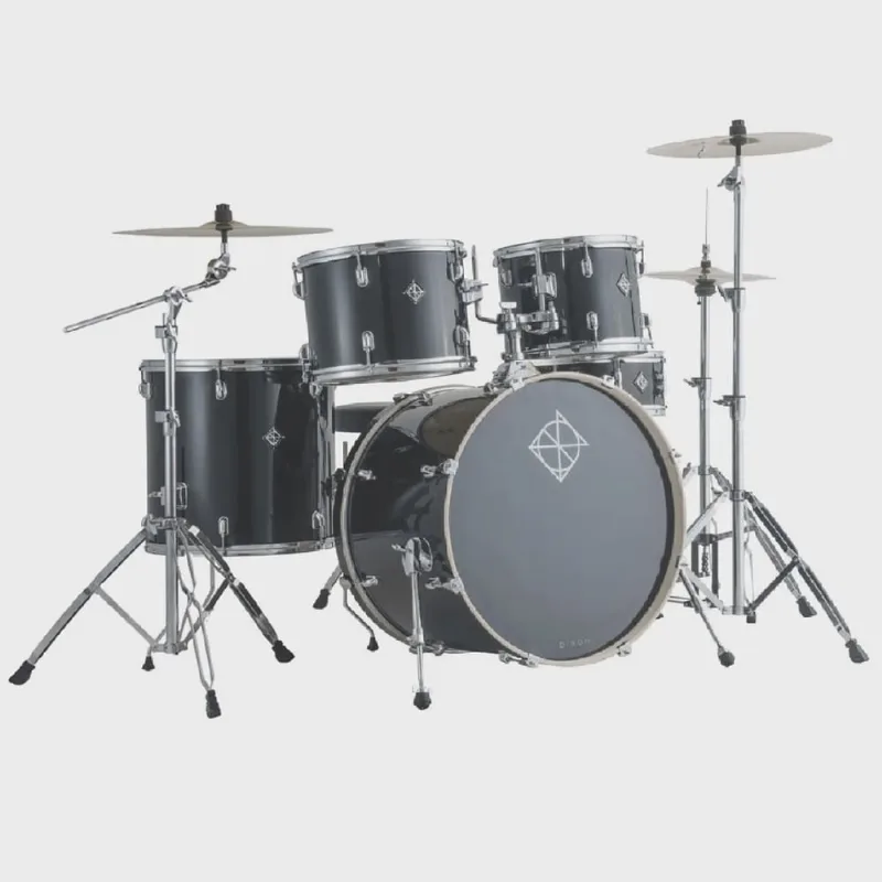 Bateria Acústica 5 Peças Com Bumbo de 22 Série Spark PODSP522BBK - Dixon