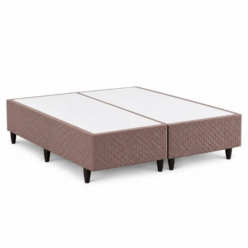 Base Box Queen Bipartido Herval Doss 79x198x28cm Cobalt