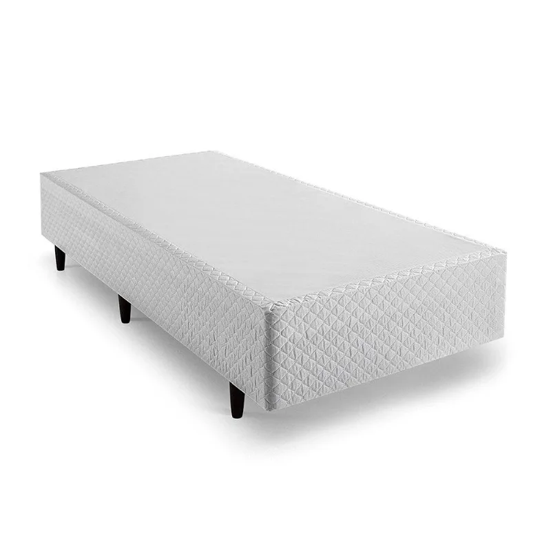 Box Solteiro Plus Herval Idea, Jacquard Branco