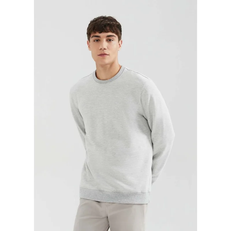 Blusão Básico Masculino Comfort Em Moletom Peluciado - Cinza M