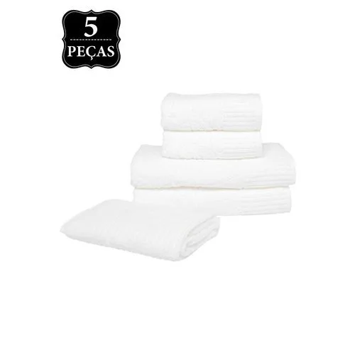 Jg.toalhas Buddemeyer 5pcs Carmel Cor 1011 - BUDDEMEYER - Higiene E Beleza