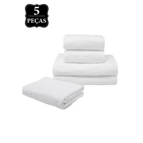 Jg.toalhas Buddemeyer 5pcs Bruxelas Cor 1011 - BUDDEMEYER - Higiene E Beleza