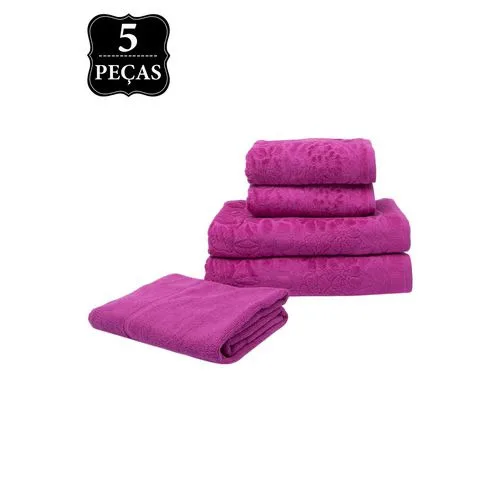 Jg.toalhas Buddemeyer 5pcs Bruxelas Cor 1608 - BUDDEMEYER - Higiene E Beleza