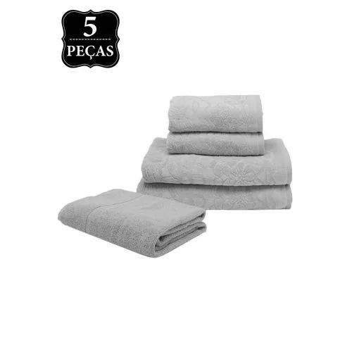 Jg.toalhas Buddemeyer 5pcs Bruxelas Cor 1825 - BUDDEMEYER - Higiene E Beleza