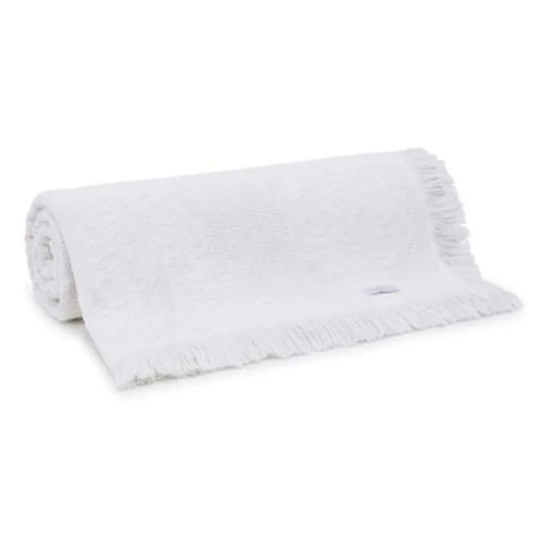 Colcha Solteiro Buddemeyer Com Franja 160x230cm Branco (MP)