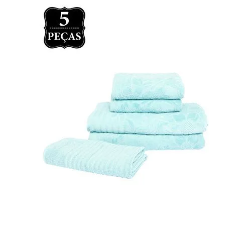 Jg.toalhas Buddemeyer 5pcs Cerejeira Cor 1174 - BUDDEMEYER - Higiene E Beleza