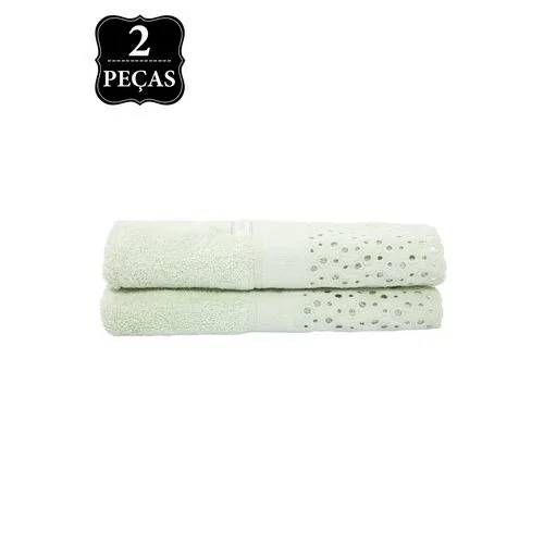 Jg.toalhas Buddemeyer 2pc Lavabo Princess Verde - BUDDEMEYER - Higiene E Beleza