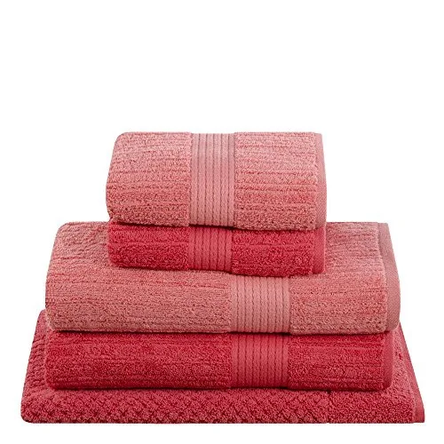 Jg.toalhas Buddemeyer 5pcs F.pent.canelado 1075 - BUDDEMEYER - Higiene E Beleza