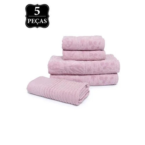 Jg.toalhas Buddemeyer 5pcs Maya Cor 1684 - BUDDEMEYER - Higiene E Beleza