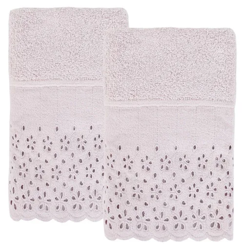 Jogo 2 Pc Lavabo C/aplicacao Crystal 30/50 Cor 1617 - CRYSTAL