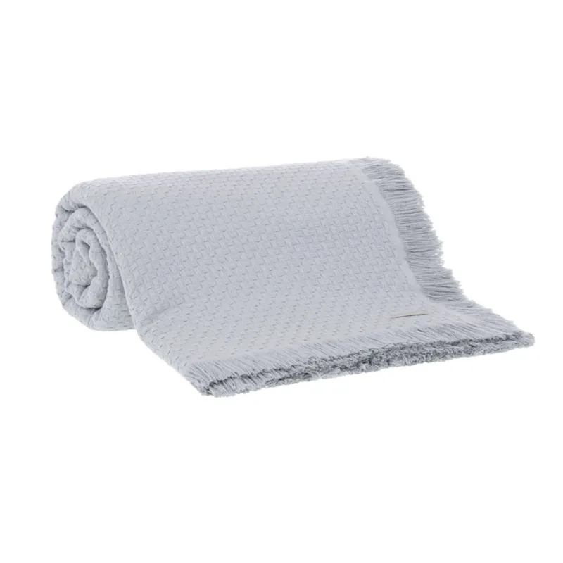 Manta Colcha Buddemeyer Super King Design 2,30x2,80m Prata