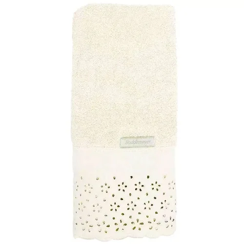 Toalha Buddemeyer Lavabo C/aplic.crystal Bege - BUDDEMEYER