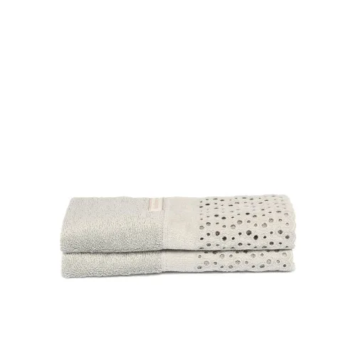 Jg.toalhas Buddemeyer 2pc Lavabo Princess Cinza - BUDDEMEYER