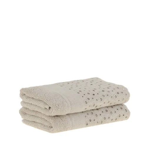 KIT 2 TOALHAS LAVABO BUDDEMEYER PRINCESS BRANCO NAVAJO 3500308 - PRINCESS