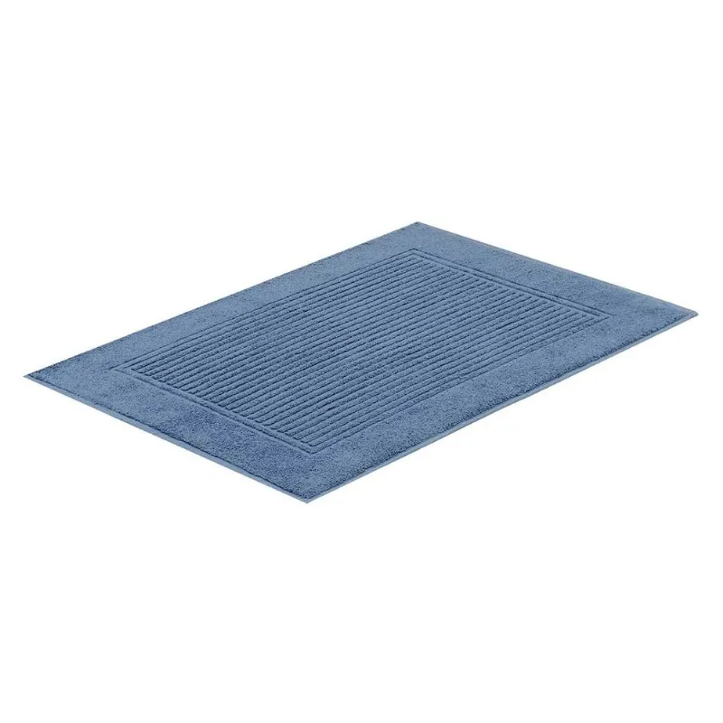 Toalha para Pés Canelado Azul de Algodão Buddemeyer - BUDDEMEYER