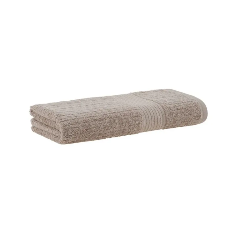 Toalha de Rosto Fio Penteado Canelado 0,48 X 0,85 - Buddemeyer Bege Taupe1534