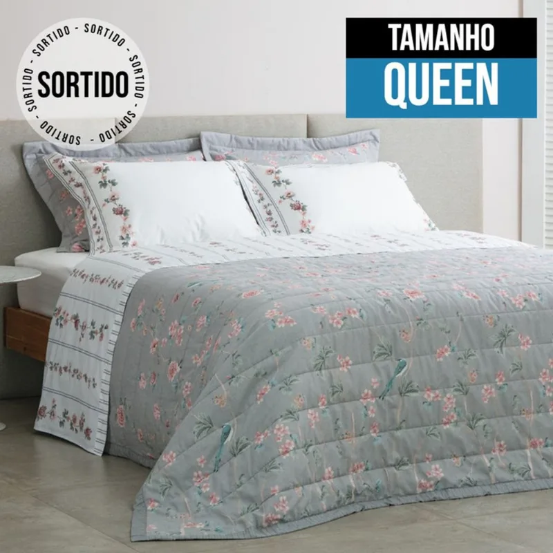 Jogo de Cama Percalle Queen Size Item Sortido Buddemeyer