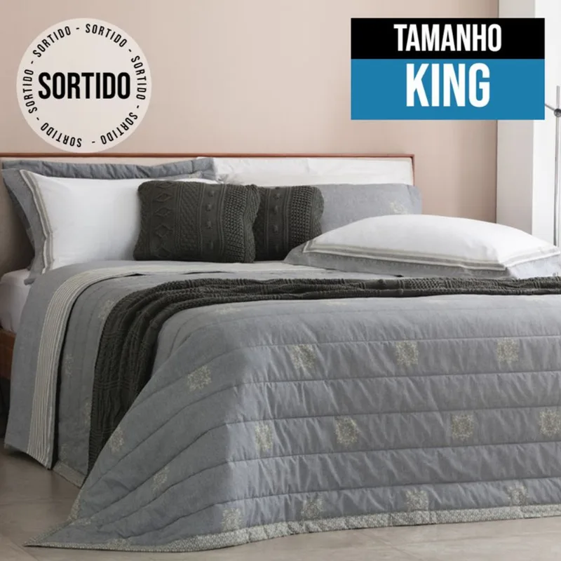 Jogo de Cama Percalle King Size Item Sortido Buddemeyer