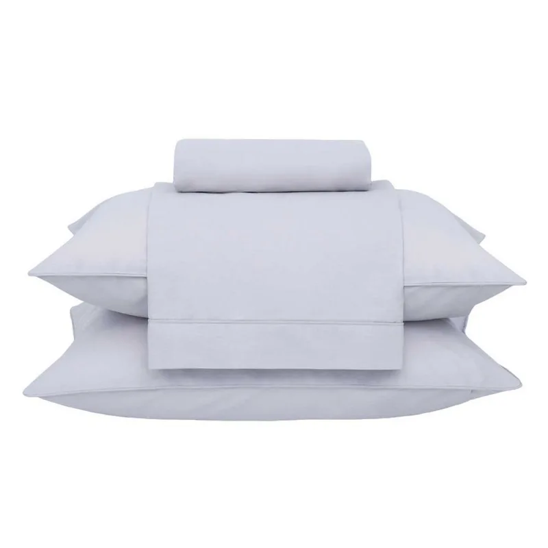 Jogo de Cama King Percal 180 Fios Buddemeyer Basic Percalle 4 Peças Prata