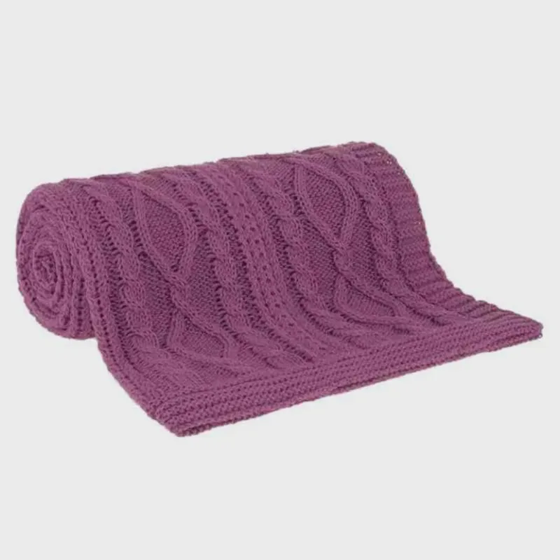 Manta Tricot Lou 125x150 Rosa Rouge Buddemeyer