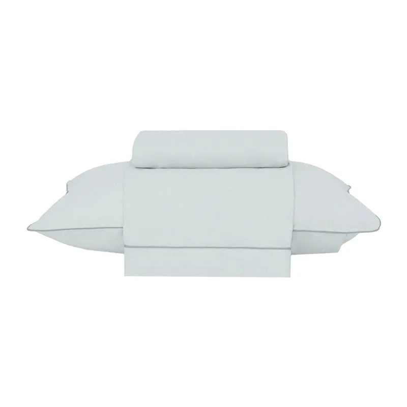 Jogo Cama Solteiro Basic Percalle Verde 021 180 Fios Buddemeyer