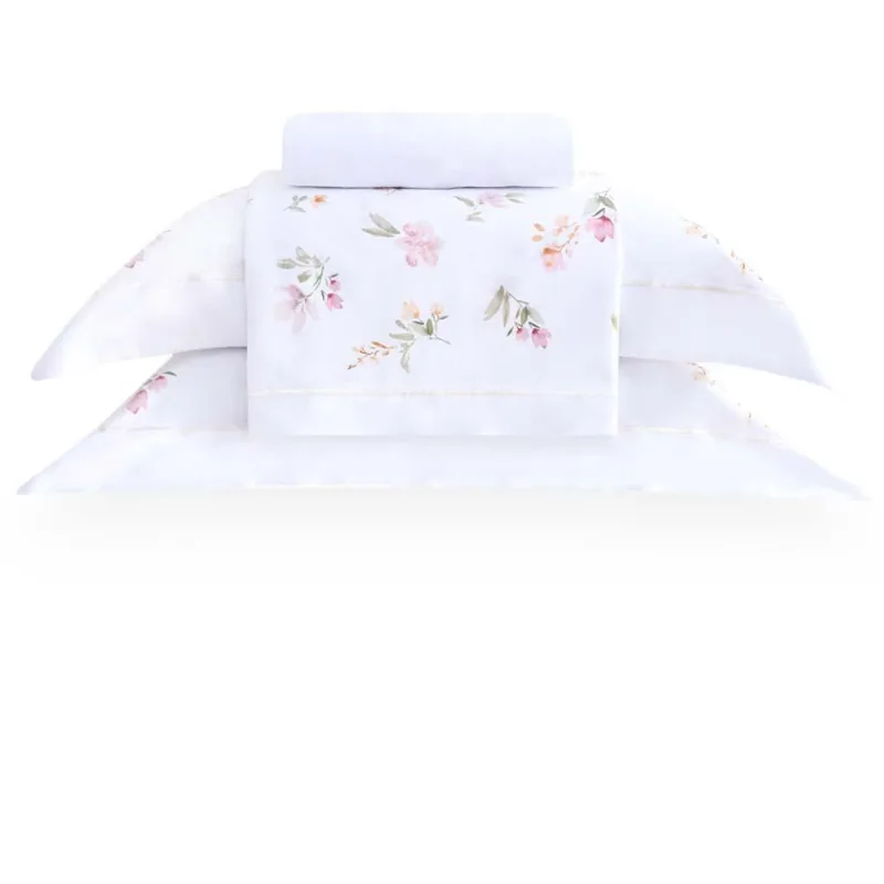 Jogo De Cama Casal 300 Fios Flora - Buddemeyer Estampado - Buddemeyer