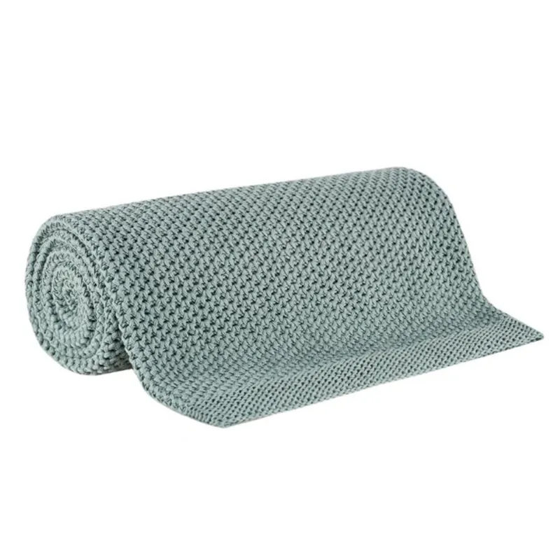 Manta Tricot Yves 125x150cm Verde Buddemeyer - Buddemeyer