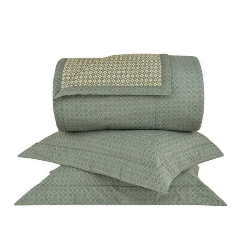 Kit Colcha Casal Bellagio 3 Peças Estampado Buddemeyer