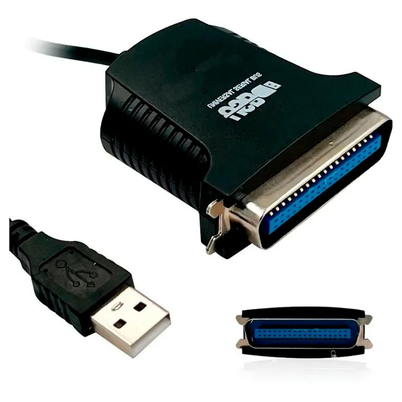 Cabo Paralelo Usb Ieee 1284 Impressora 36 Vias