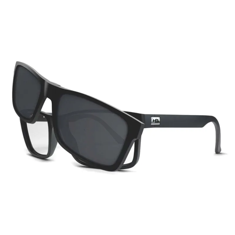 ARMACAO CLIP-ON HB SWITCH 0426 MATTE BLACK POLARIZED GRAY - HB