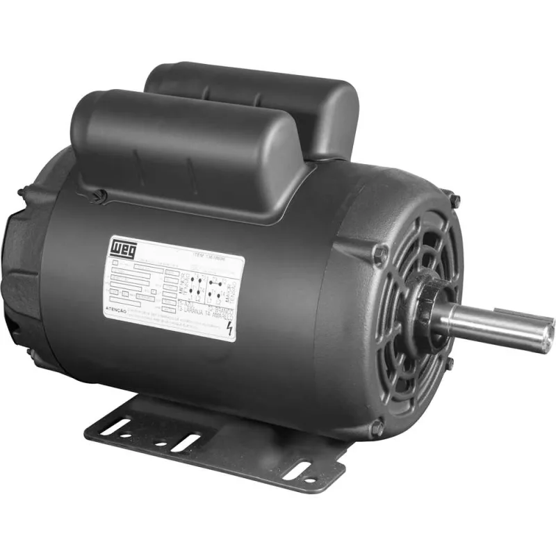 Motor elétrico aberto 2cv 4 polos carcaça N56 monofásico 127 V~/220 V~ WEG - WEG - Máquinas E Compressores