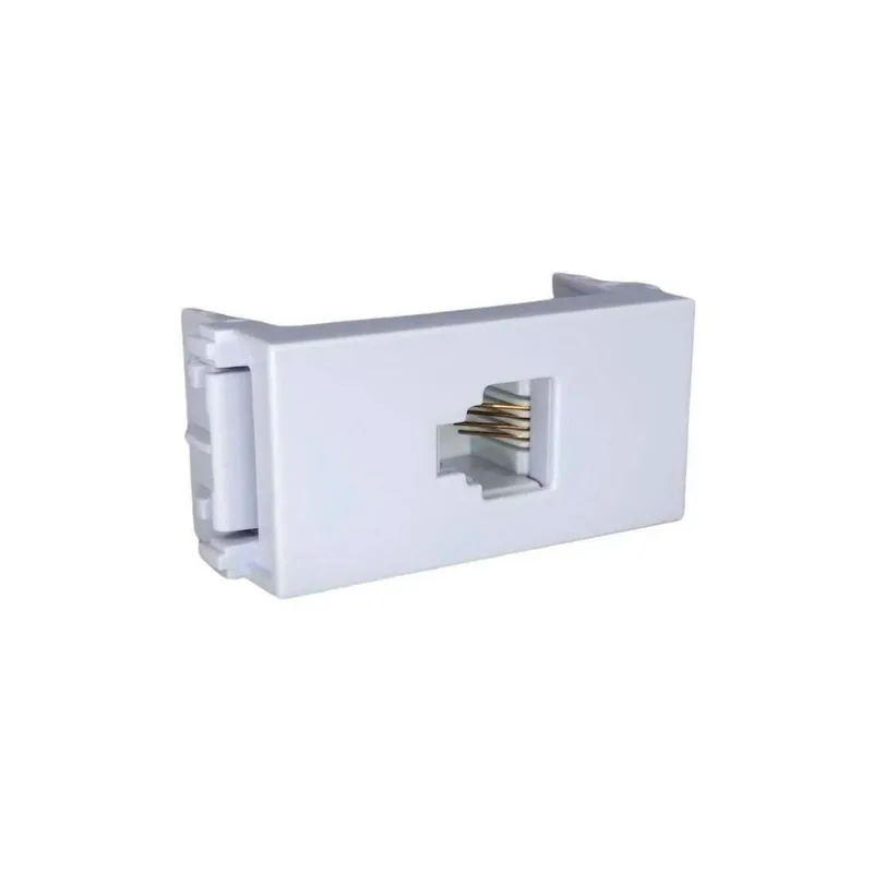 Módulo Tomada RJ11 para Telefone Refinatto Weg Branco 4 Vias Peça