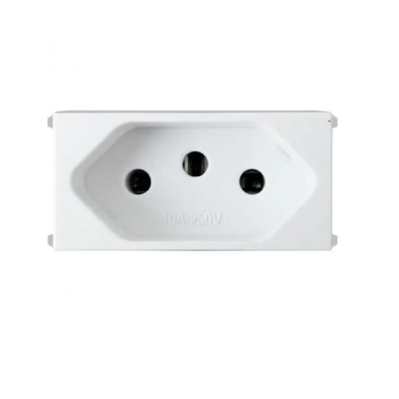 tomada 2p+t refinatto 10a weg branco 250v - 13799419