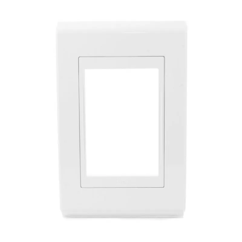 Placa 4x2 sem Suporte Refinatto Premium Alto Brilho Weg Branco 3 Postos