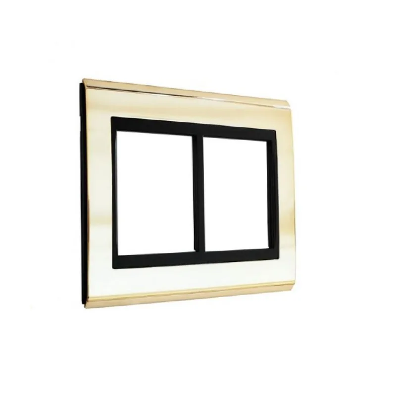 placa 6modulos cep refinatto 4x4 weg preto/ouro - 13978642