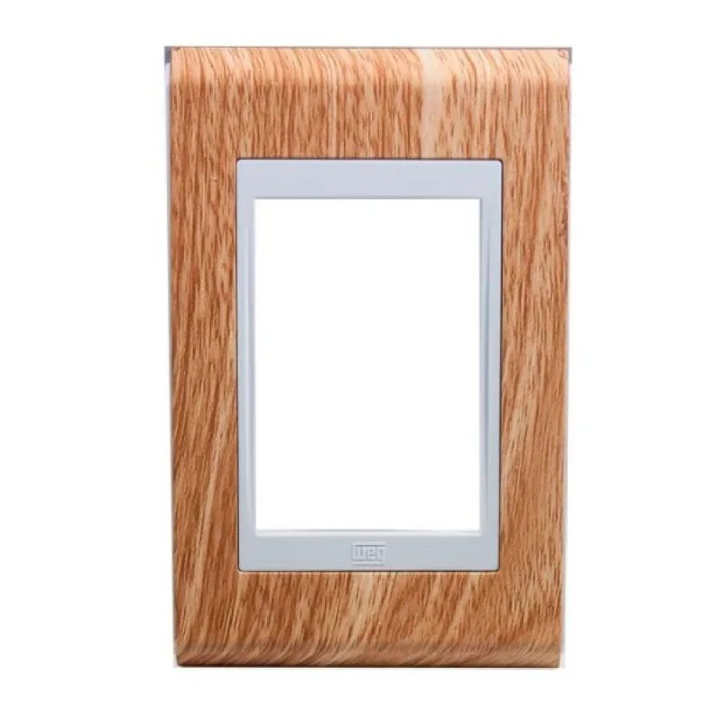 Placa 4x2 sem Suporte Refinatto Concept Weg Avelã e Branco 3 Postos