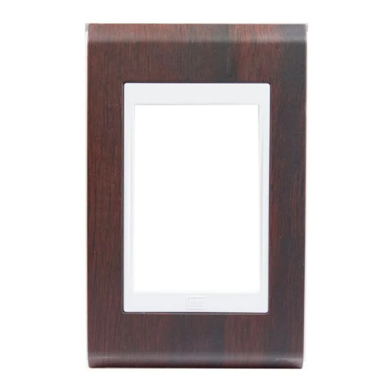 Placa 4x2 sem Suporte Refinatto Concept Weg Tabaco e Branco 3 Postos