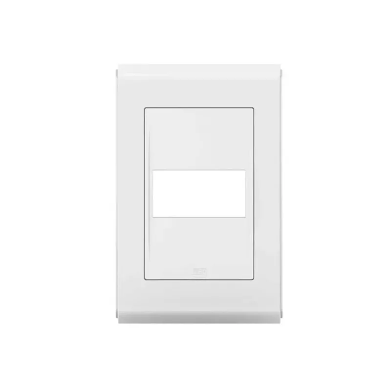 Placa 4x2 com 1 Posto sem Suporte Refinatto Weg Branco Acetinado Peça
