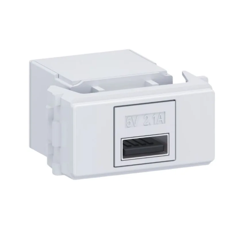 Módulo Carregador USB 1A Bivolt Equille Weg Módulo Carregador USB 1A Bivolt Branco Equille - WEG
