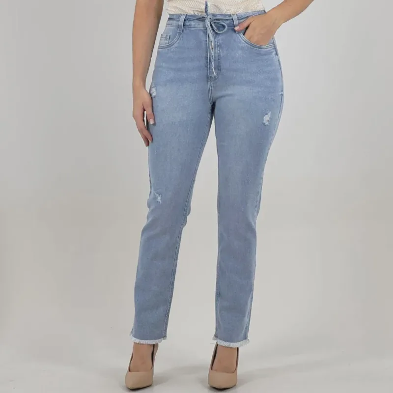 Calça Daksul Jeans Reta Feminina - Não Disponível